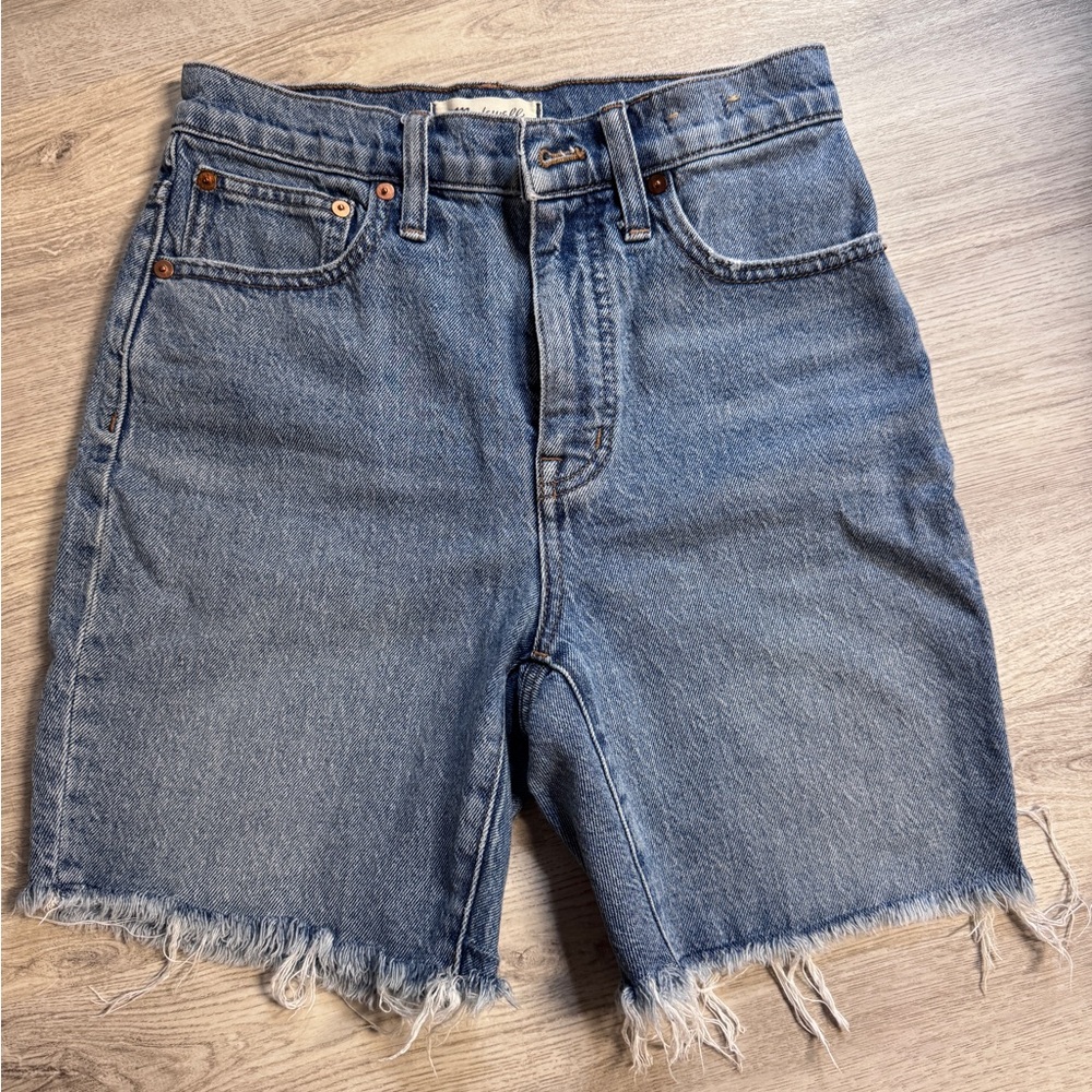 Madewell High-Rise Mid Length Denim Shorts